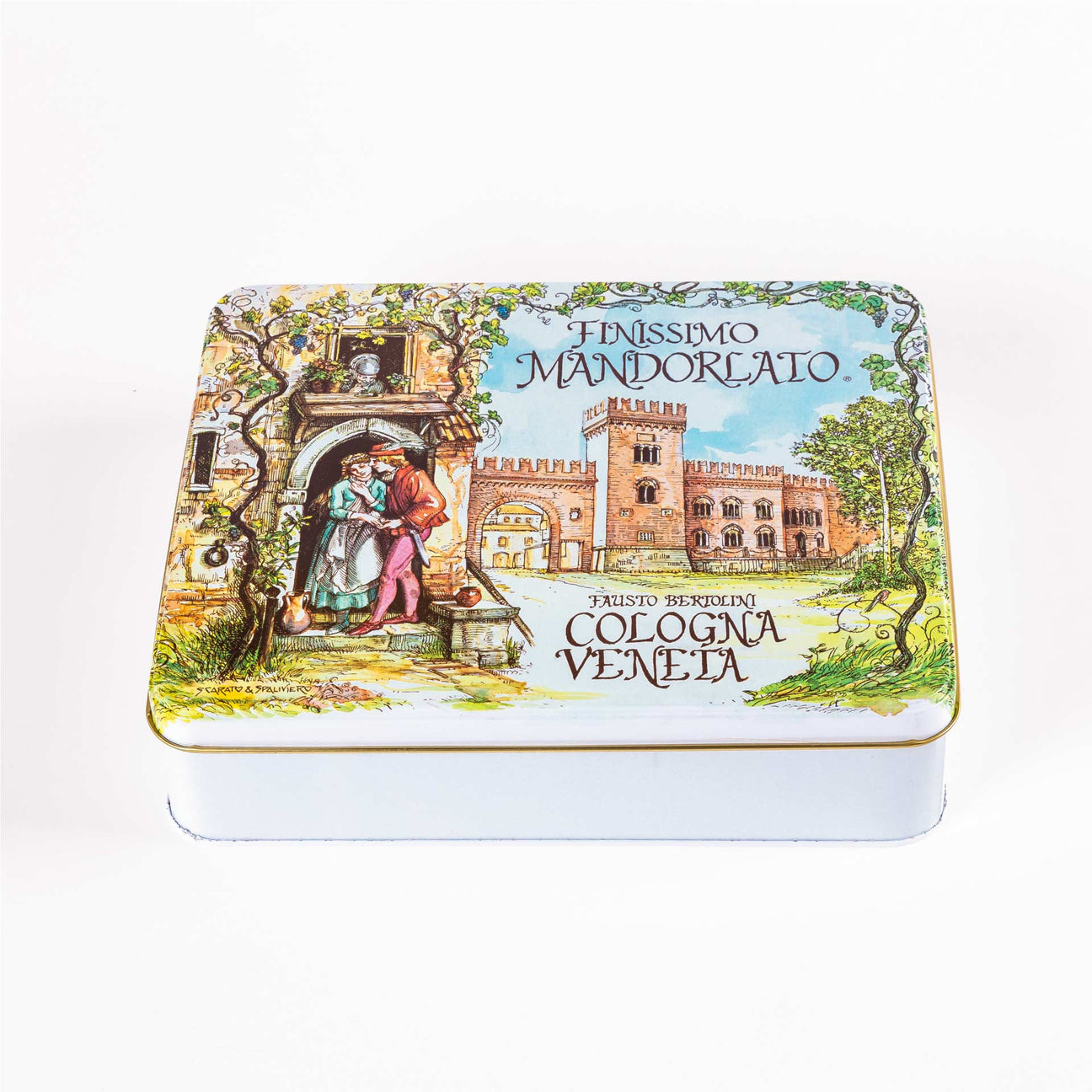 Classic Mandorlato Rectangular Tin Box [Gift] -  PepeGusto