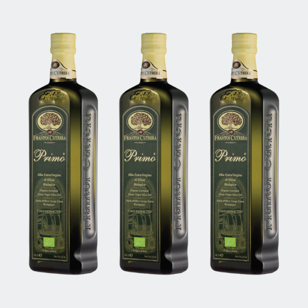 3 bottles of Primo Organic Extra Virgin Olive Oil [Sicily] - Frantoi Cutrera - PepeGusto