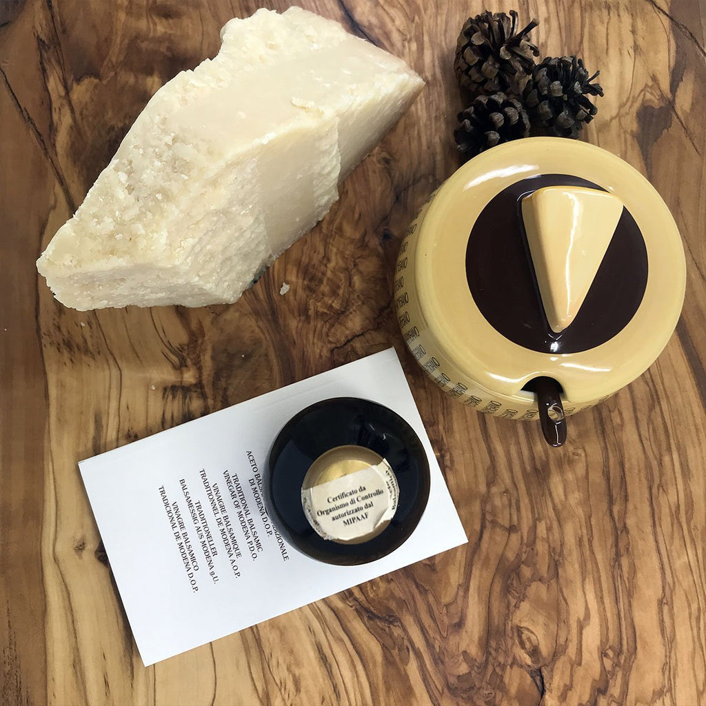 [Gift] Balsamic Vinegar 25 years, Parmigiano Reggiano and Cheese Bowl - PepeGusto