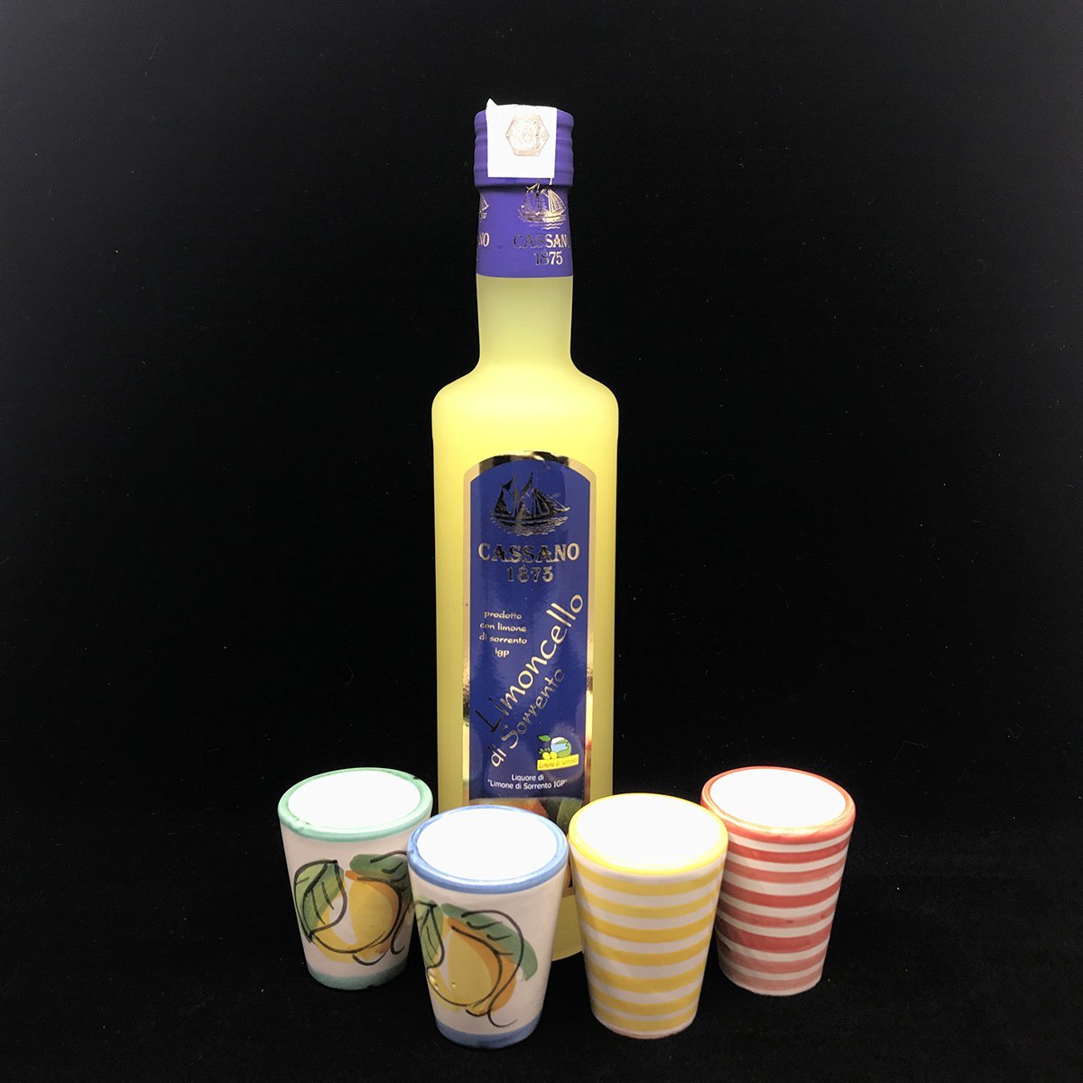 [SUMMER GIFT]: Limoncello of Sorrento IGP Lemon 500ml & Handmade Ceramic Glass - PepeGusto